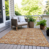 Machine Washable Indoor/ Outdoor Chantille Traditional Medallion Rug