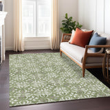 Machine Washable Indoor/ Outdoor Chantille Traditional Medallion Rug