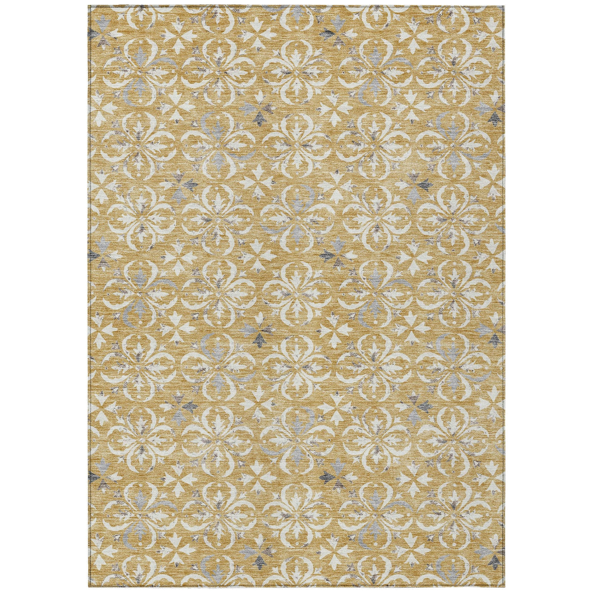 Machine Washable Indoor/ Outdoor Chantille Traditional Medallion Rug