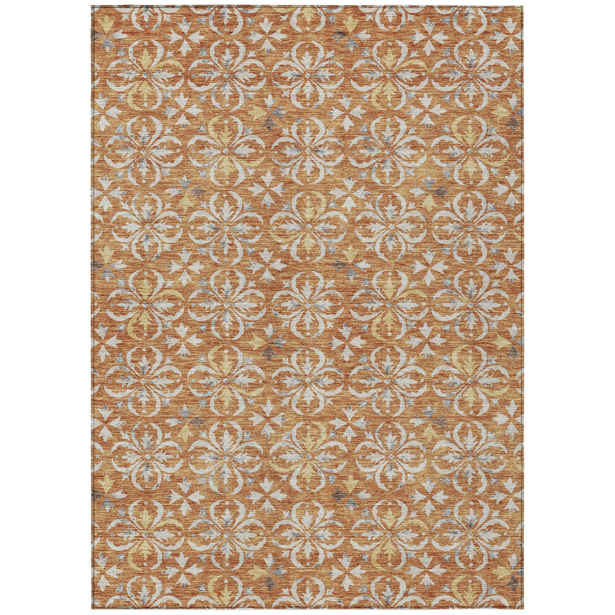 Machine Washable Indoor/ Outdoor Chantille Traditional Medallion Rug