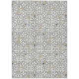 Machine Washable Indoor/ Outdoor Chantille Traditional Medallion Rug