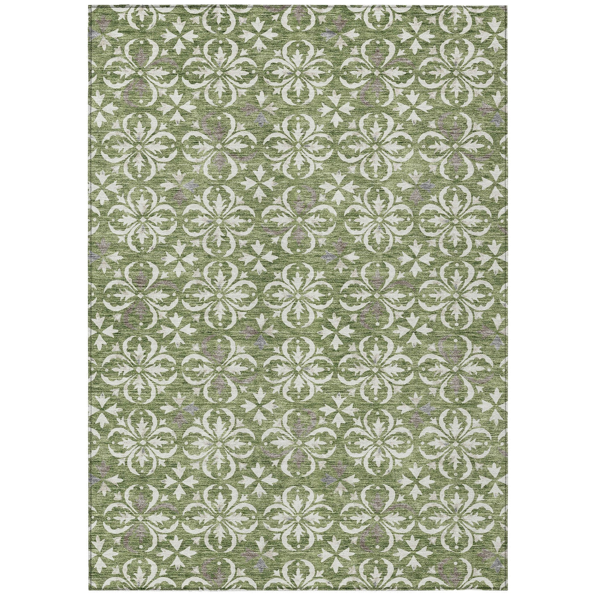 Machine Washable Indoor/ Outdoor Chantille Traditional Medallion Rug