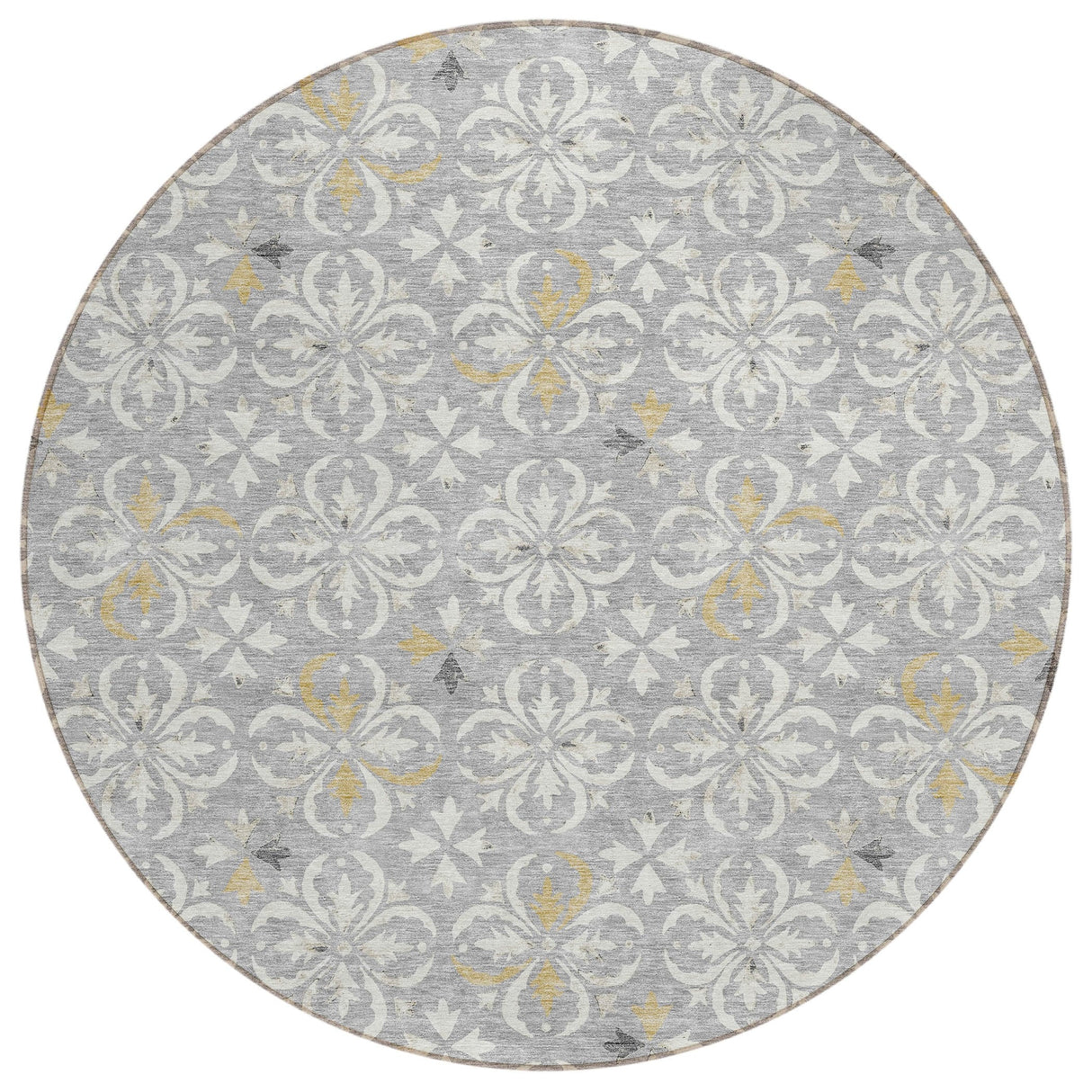 Machine Washable Indoor/ Outdoor Chantille Traditional Medallion Rug