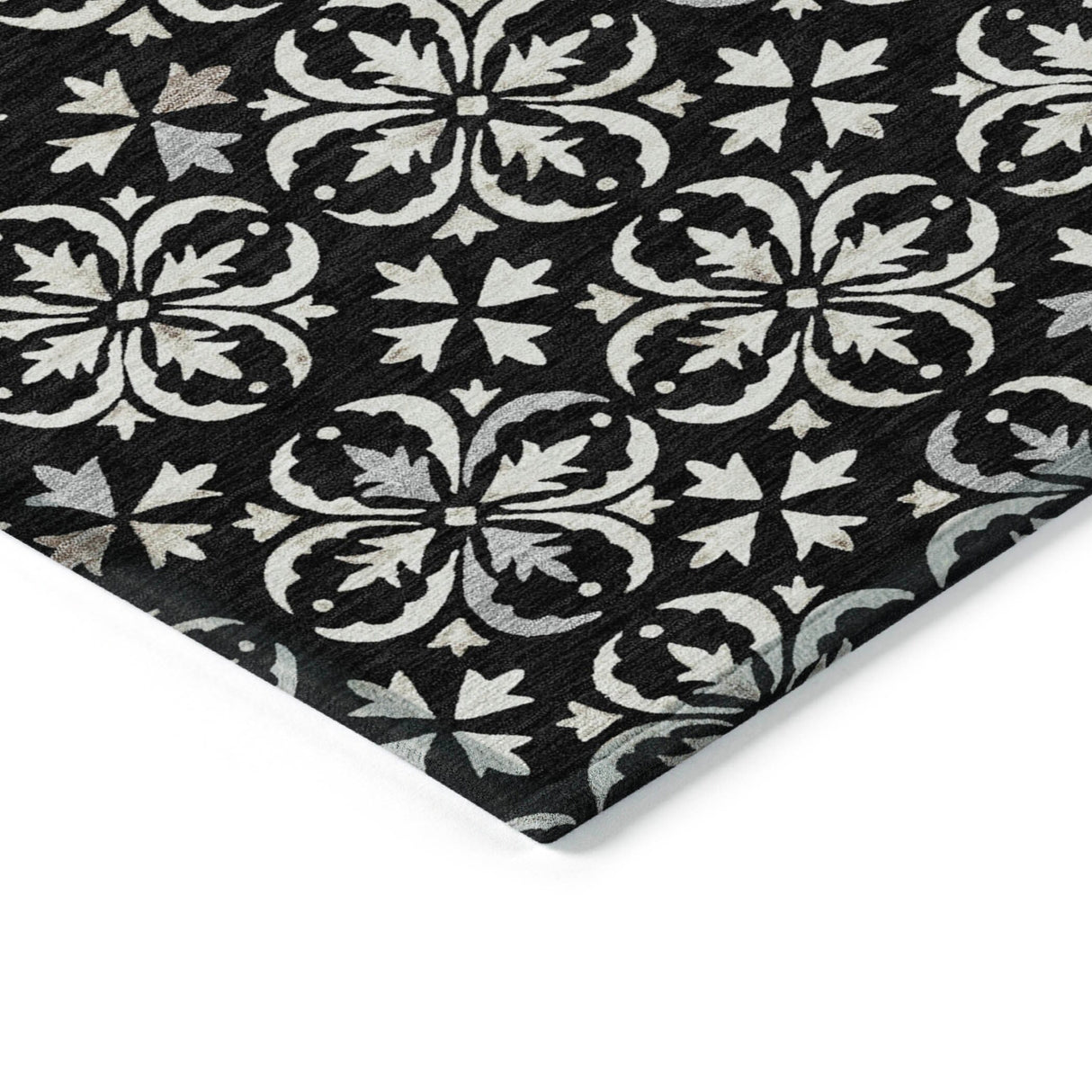 Machine Washable Indoor/ Outdoor Chantille Traditional Medallion Rug