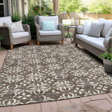 Machine Washable Indoor/ Outdoor Chantille Traditional Medallion Rug