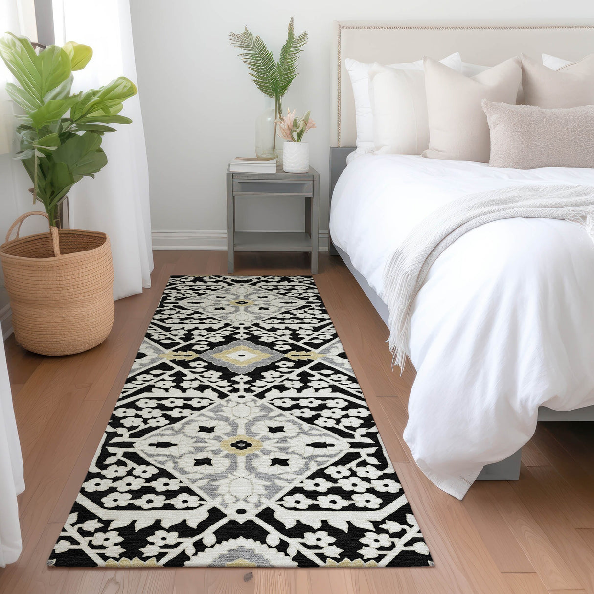 Machine Washable Indoor/ Outdoor Chantille Traditional Rug