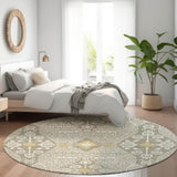 Machine Washable Indoor/ Outdoor Chantille Traditional Rug