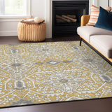 Machine Washable Indoor/ Outdoor Chantille Traditional Rug