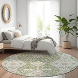 Machine Washable Indoor/ Outdoor Chantille Traditional Rug