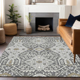 Machine Washable Indoor/ Outdoor Chantille Traditional Rug
