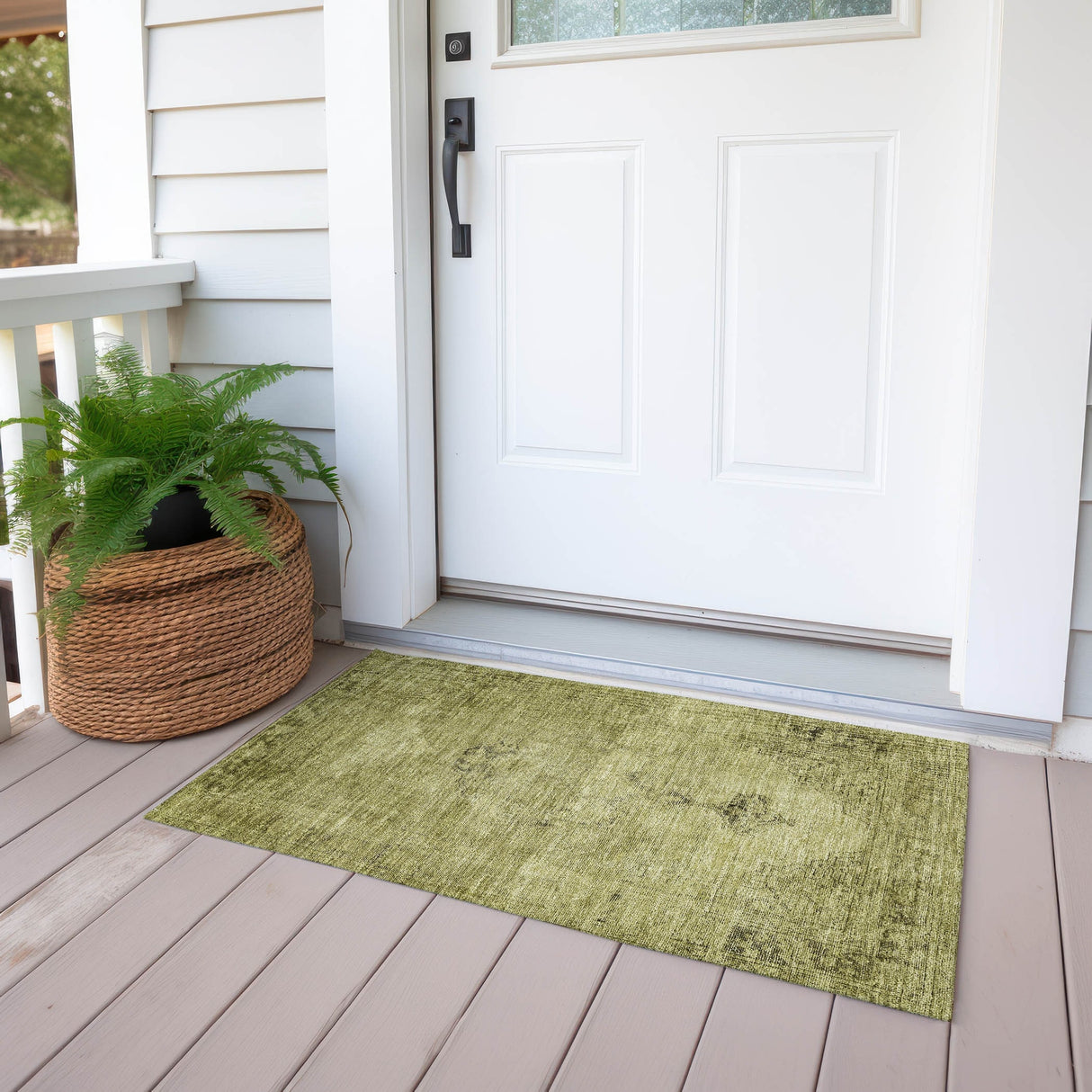 Machine Washable Indoor/ Outdoor Chantille Traditional Vintage Rug