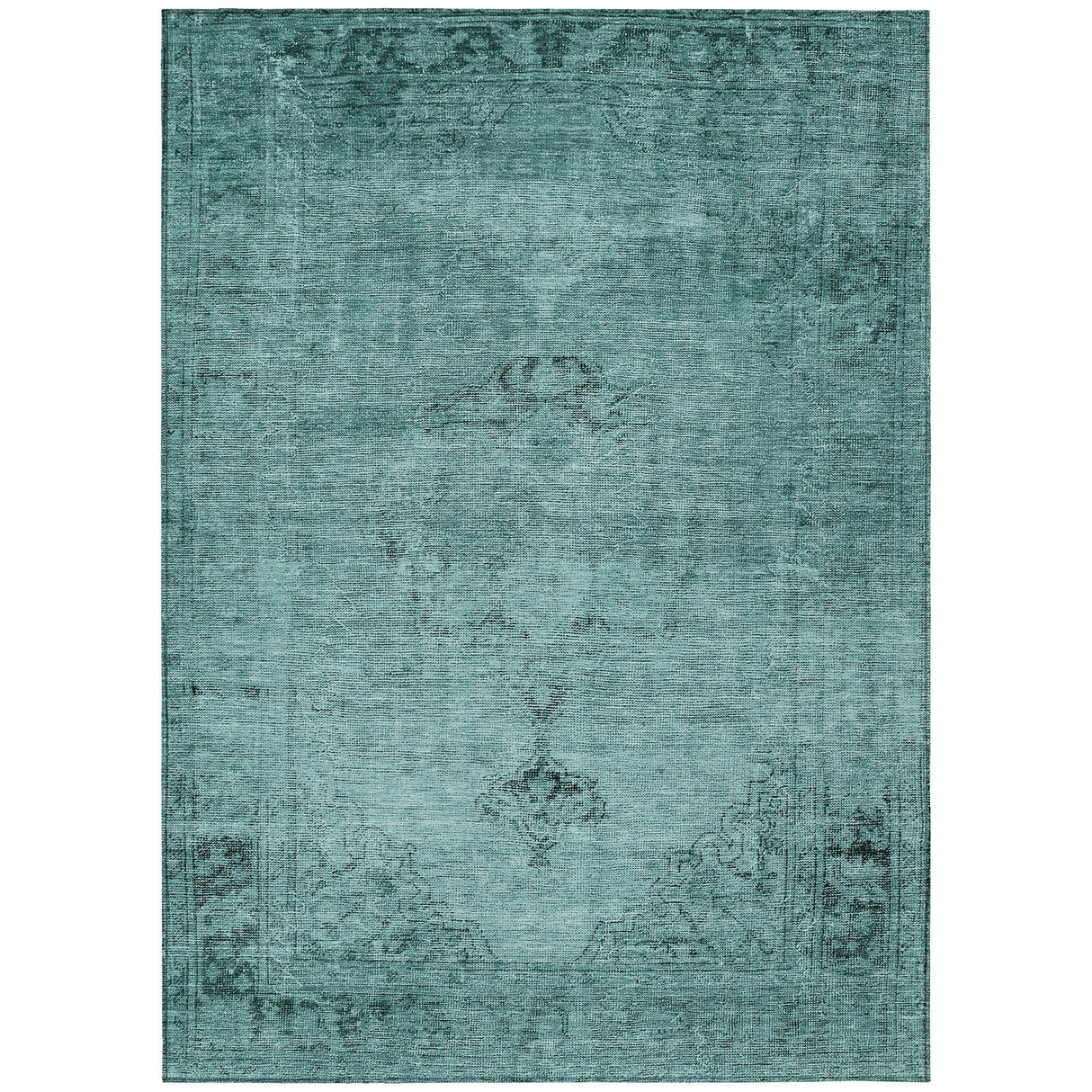 Machine Washable Indoor/ Outdoor Chantille Traditional Vintage Rug