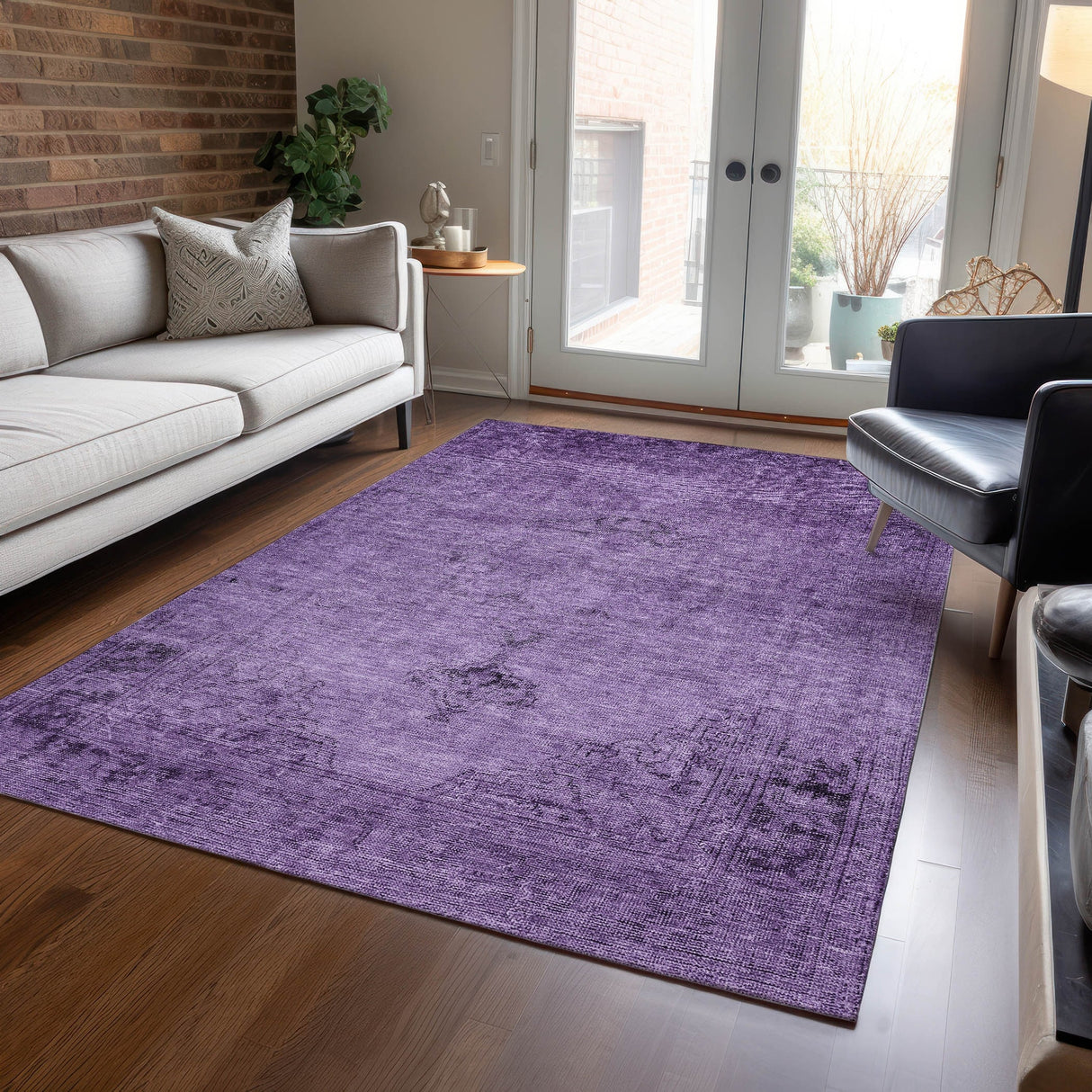 Machine Washable Indoor/ Outdoor Chantille Traditional Vintage Rug