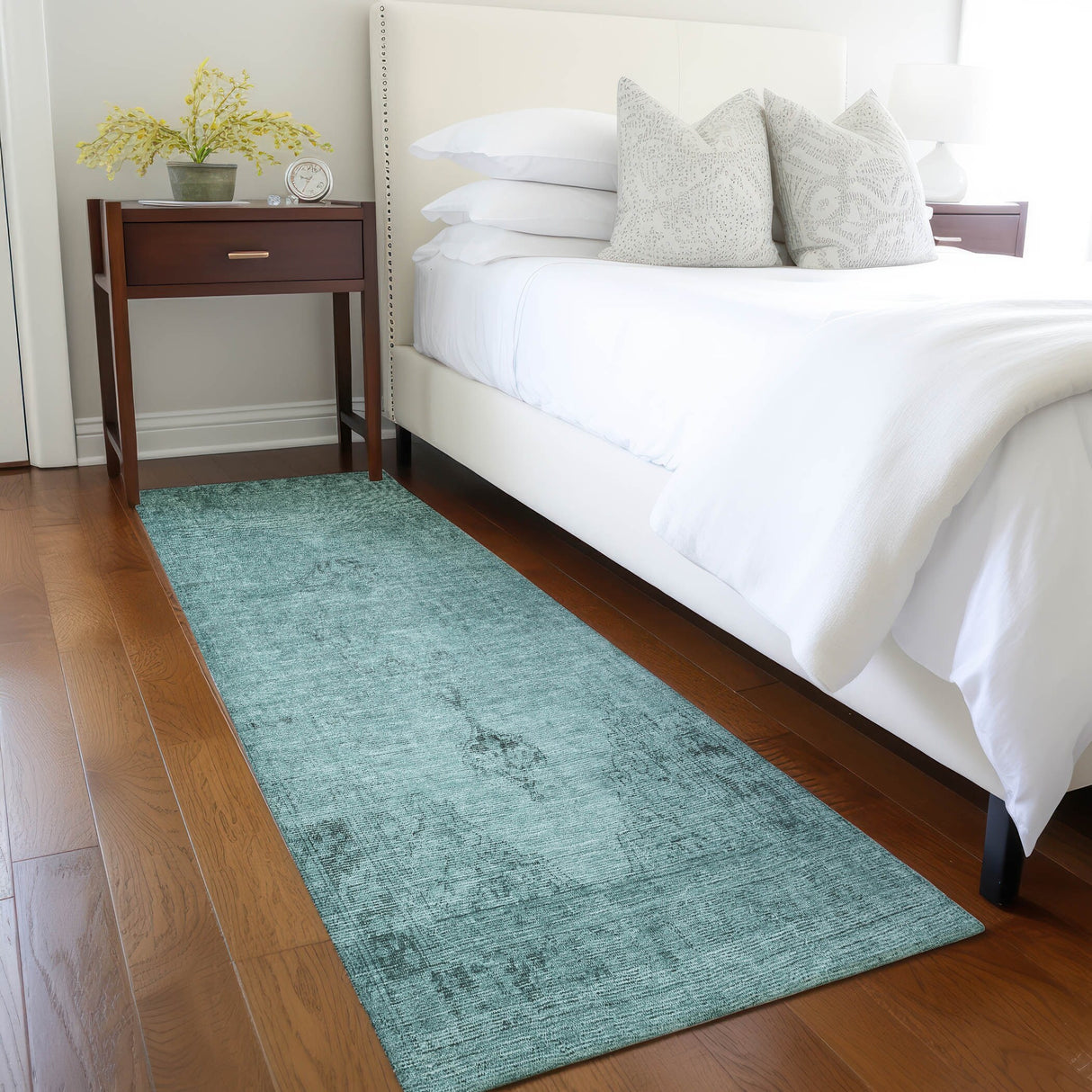 Machine Washable Indoor/ Outdoor Chantille Traditional Vintage Rug