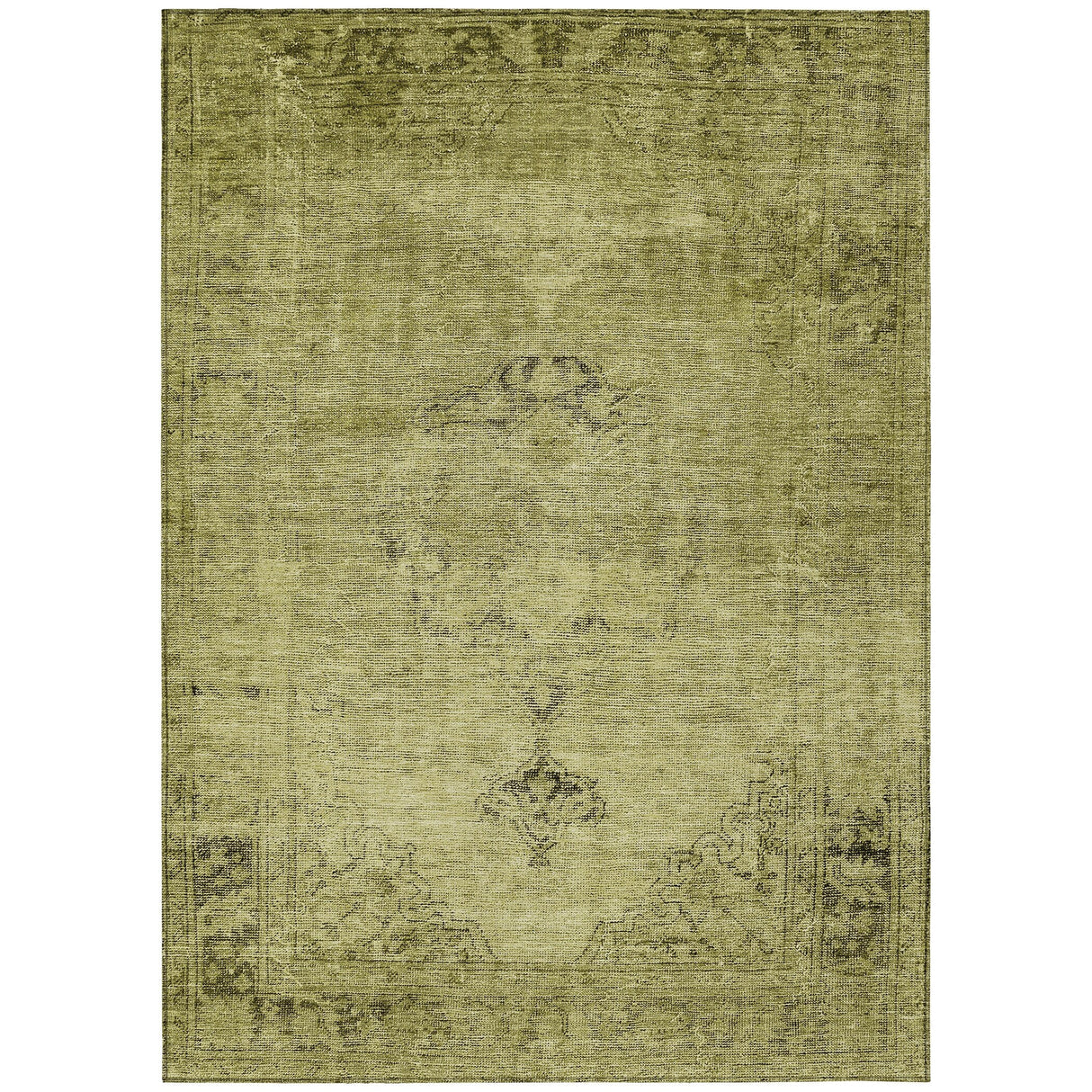 Machine Washable Indoor/ Outdoor Chantille Traditional Vintage Rug