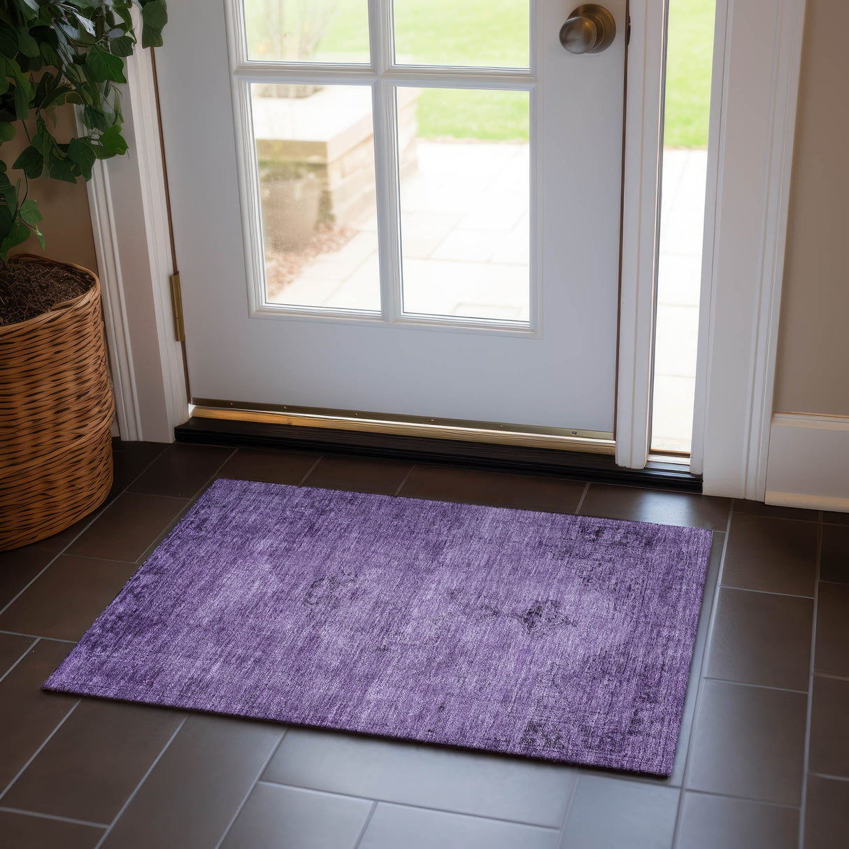 Machine Washable Indoor/ Outdoor Chantille Traditional Vintage Rug