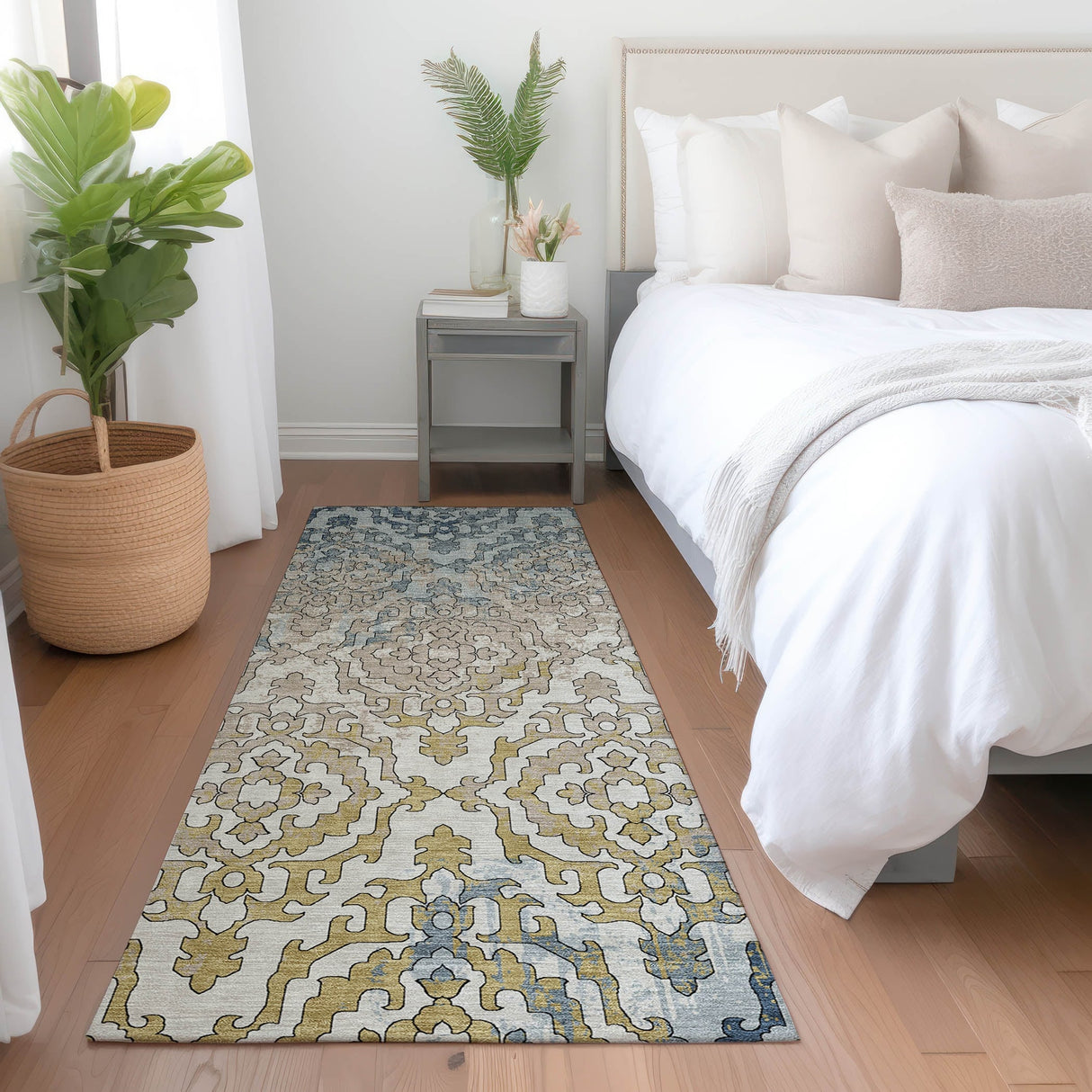 Machine Washable Indoor/ Outdoor Chantille Transitional Rug