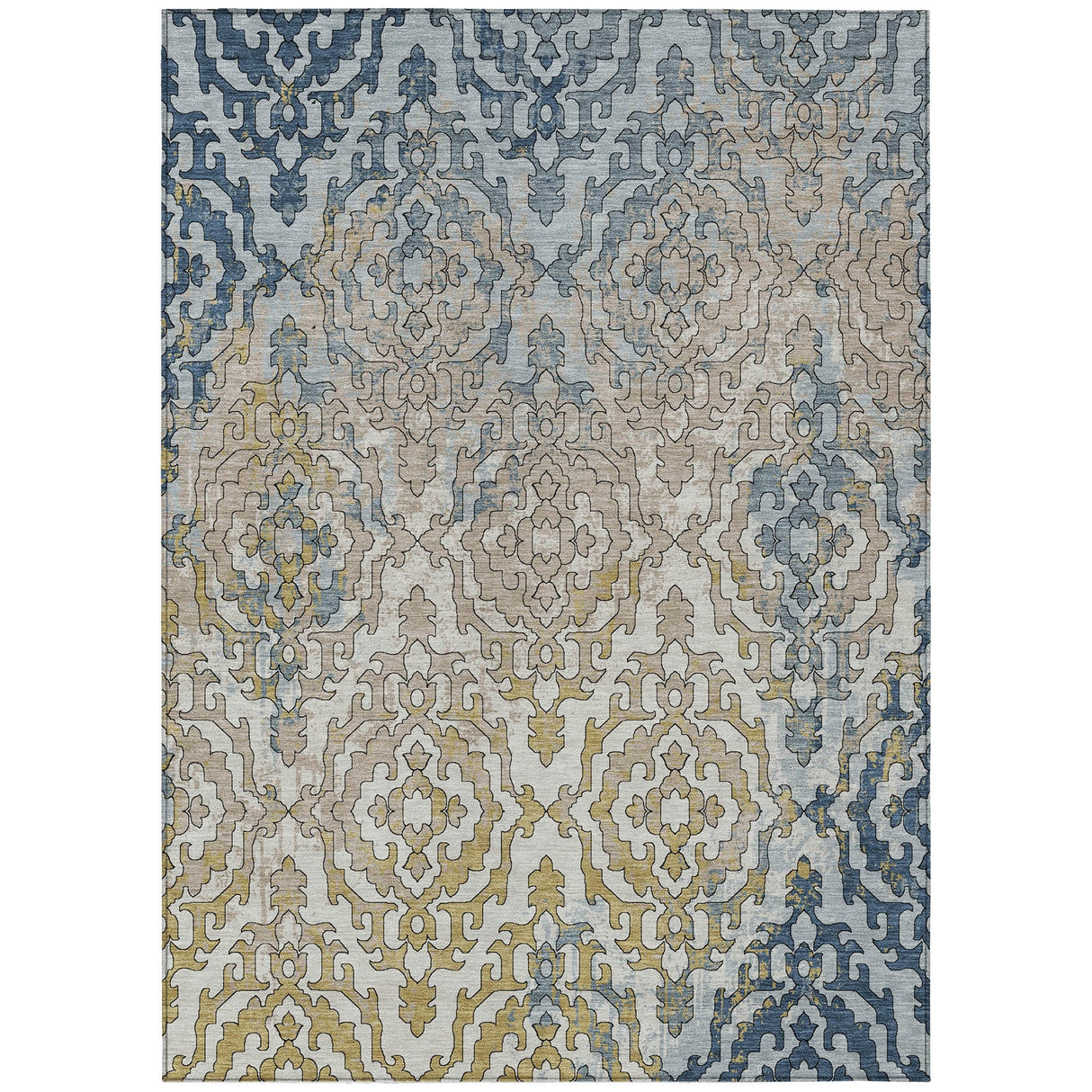 Machine Washable Indoor/ Outdoor Chantille Transitional Rug