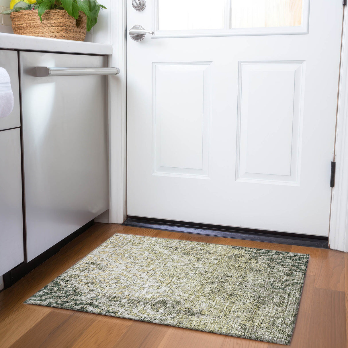 Machine Washable Indoor/ Outdoor Chantille Transitional Rug