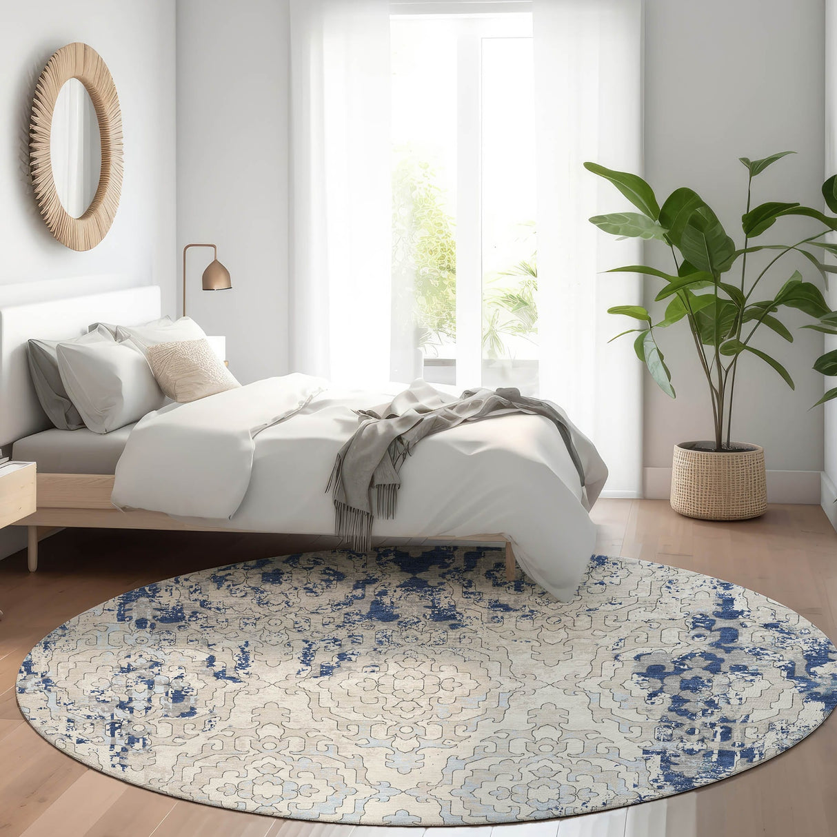 Machine Washable Indoor/ Outdoor Chantille Transitional Rug