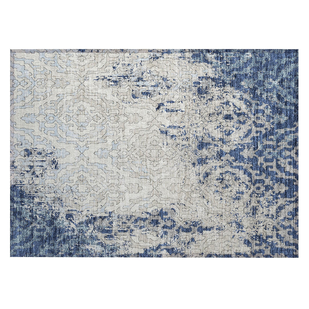 Machine Washable Indoor/ Outdoor Chantille Transitional Rug