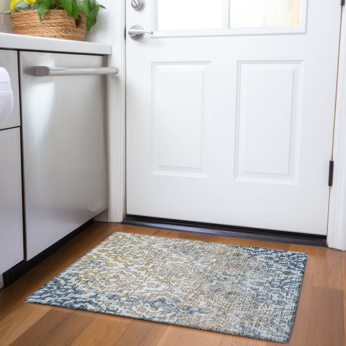 Machine Washable Indoor/ Outdoor Chantille Transitional Rug