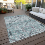 Machine Washable Indoor/ Outdoor Chantille Tribal Garden Rug