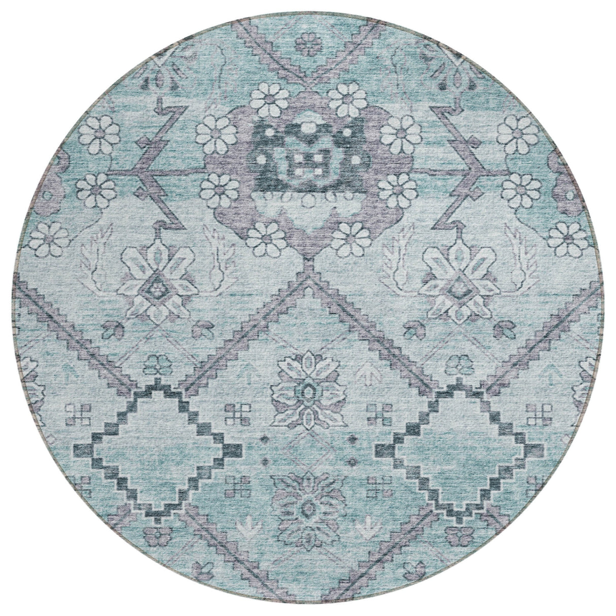 Machine Washable Indoor/ Outdoor Chantille Tribal Garden Rug