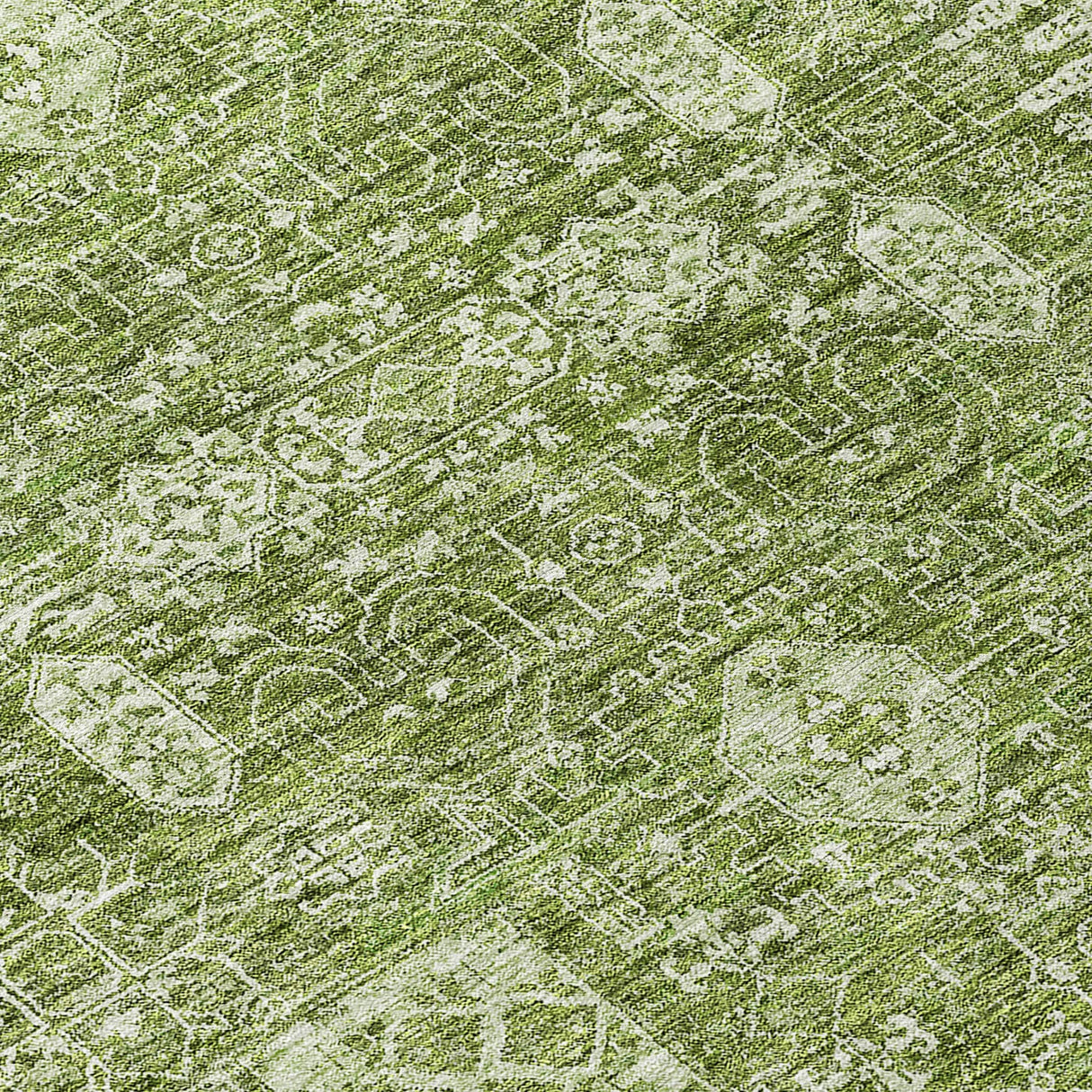 Machine Washable Indoor/ Outdoor Chantille Vintage Traditional Rug