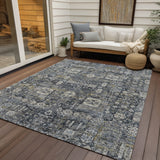 Machine Washable Indoor/ Outdoor Chantille Vintage Traditional Rug