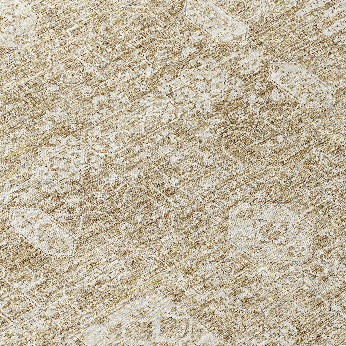 Machine Washable Indoor/ Outdoor Chantille Vintage Traditional Rug
