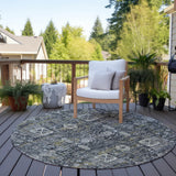 Machine Washable Indoor/ Outdoor Chantille Vintage Traditional Rug