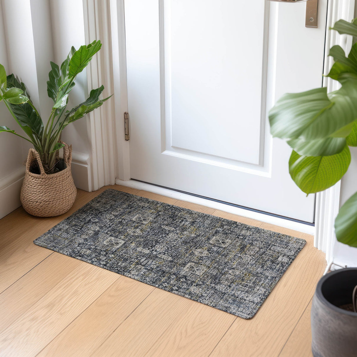 Machine Washable Indoor/ Outdoor Chantille Vintage Traditional Rug