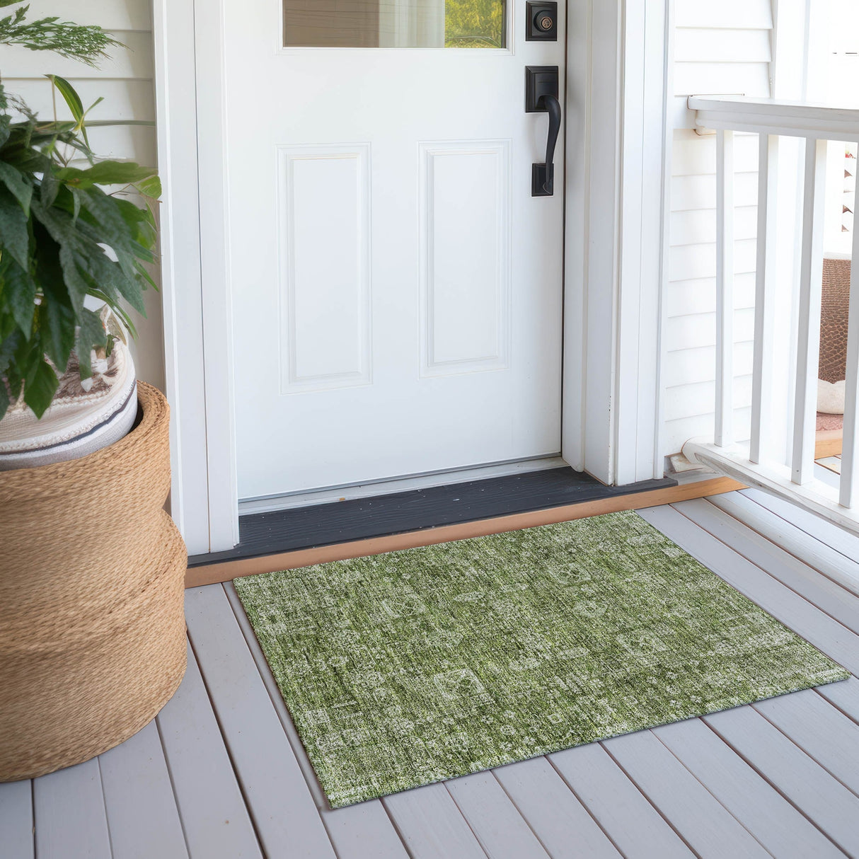 Machine Washable Indoor/ Outdoor Chantille Vintage Traditional Rug
