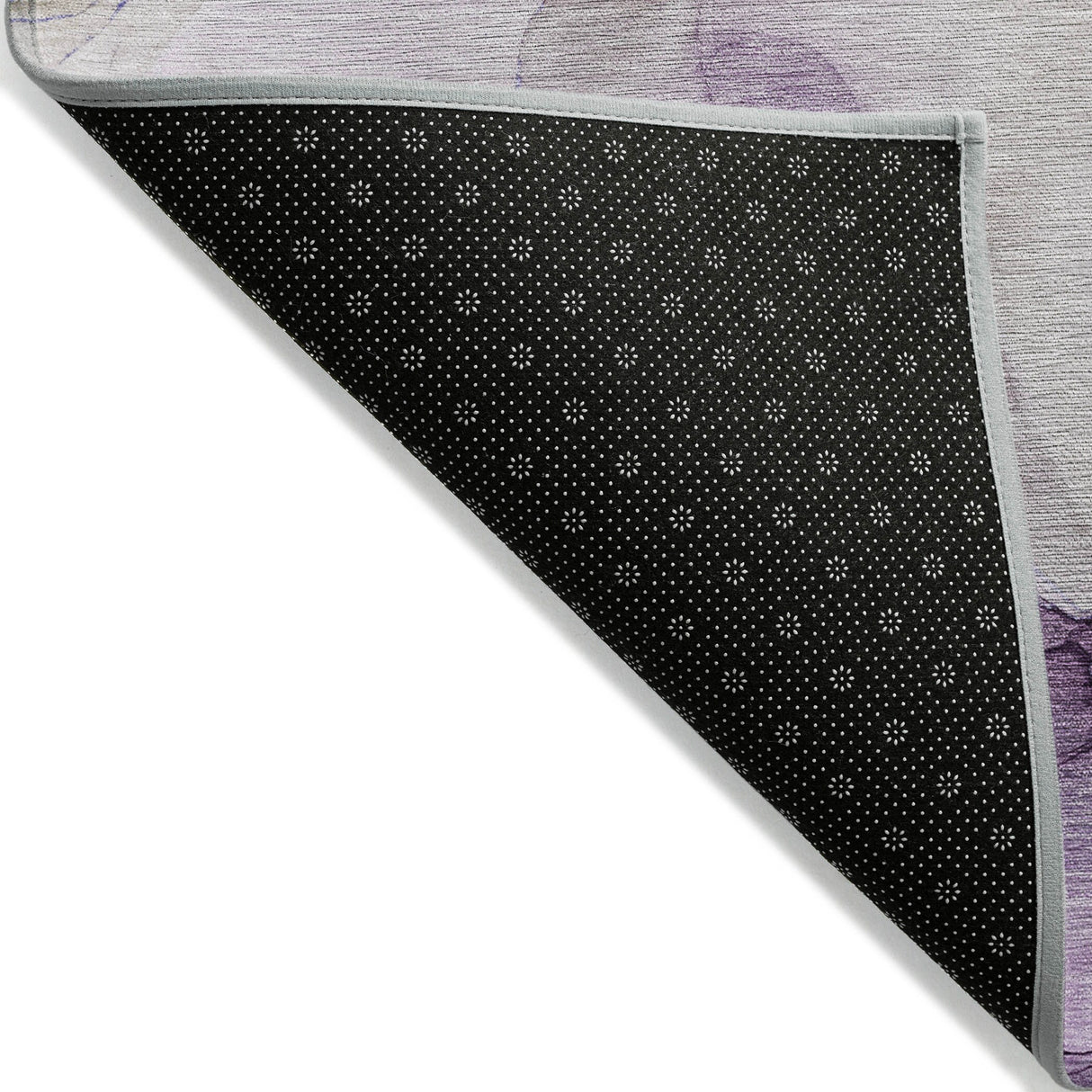Machine Washable Indoor/ Outdoor Chantille Watercolor Purple Rug