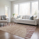 Machine Washable Indoor/ Outdoor ChantilleSunburst Modern Rug