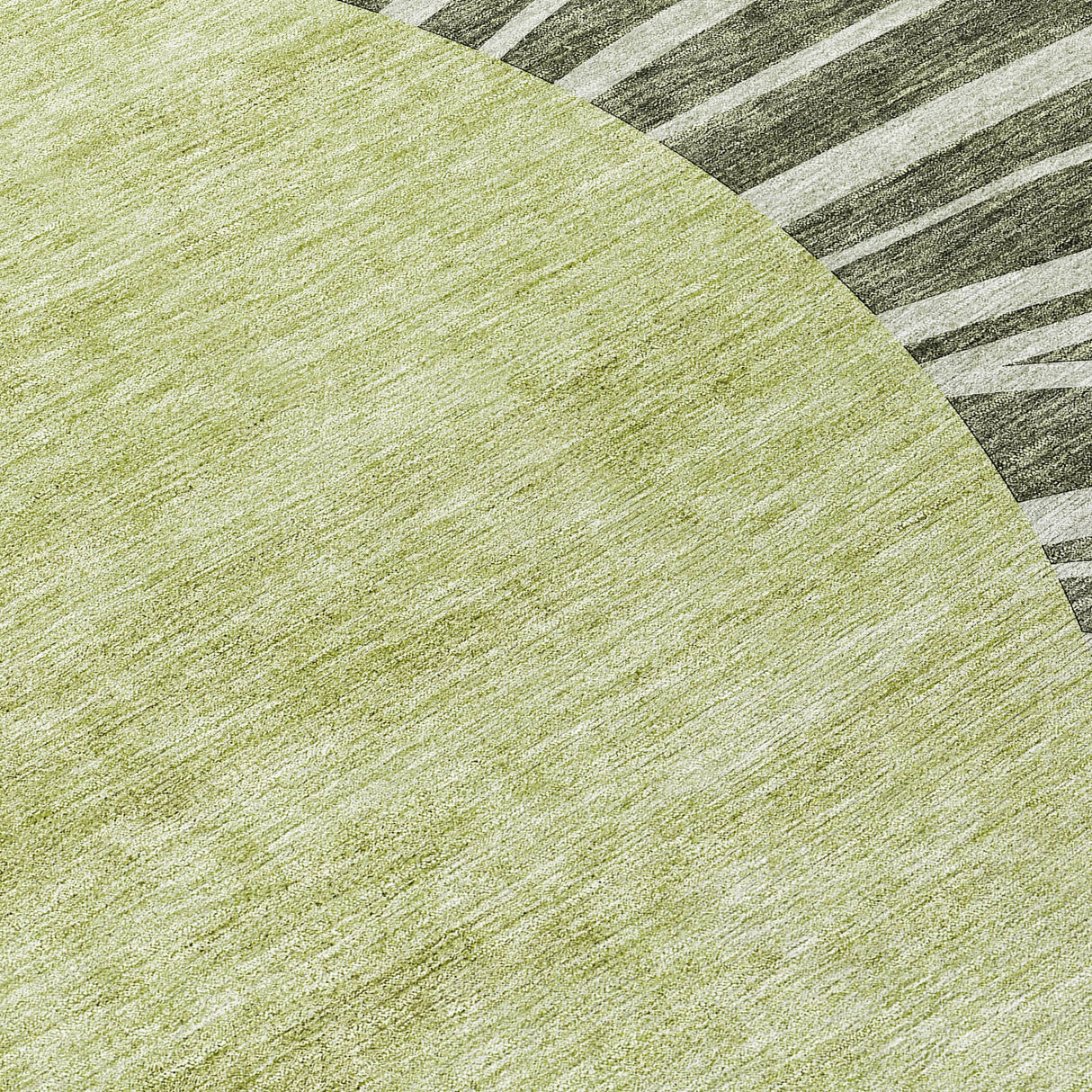 Machine Washable Indoor/ Outdoor ChantilleSunburst Modern Rug