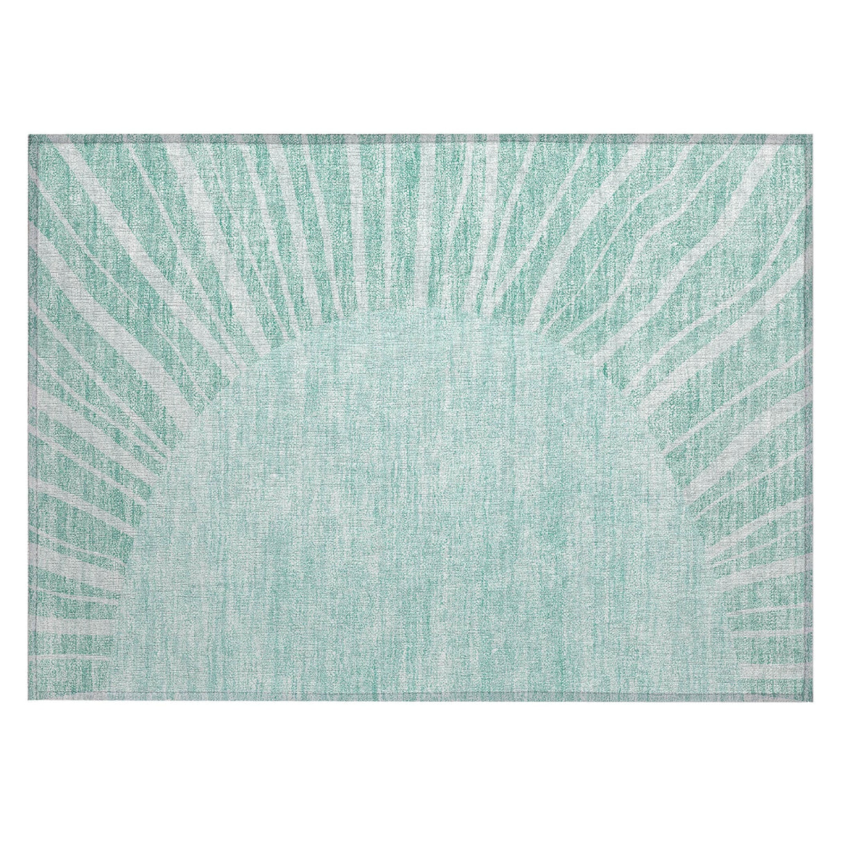 Machine Washable Indoor/ Outdoor ChantilleSunburst Modern Rug