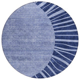 Machine Washable Indoor/ Outdoor ChantilleSunburst Modern Rug