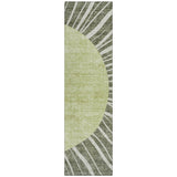 Machine Washable Indoor/ Outdoor ChantilleSunburst Modern Rug