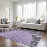 Machine Washable Indoor/ Outdoor ChantilleSunburst Modern Rug
