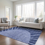 Machine Washable Indoor/ Outdoor ChantilleSunburst Modern Rug