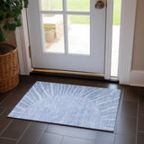 Machine Washable Indoor/ Outdoor ChantilleSunburst Modern Rug