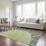 Machine Washable Indoor/ Outdoor ChantilleSunburst Modern Rug