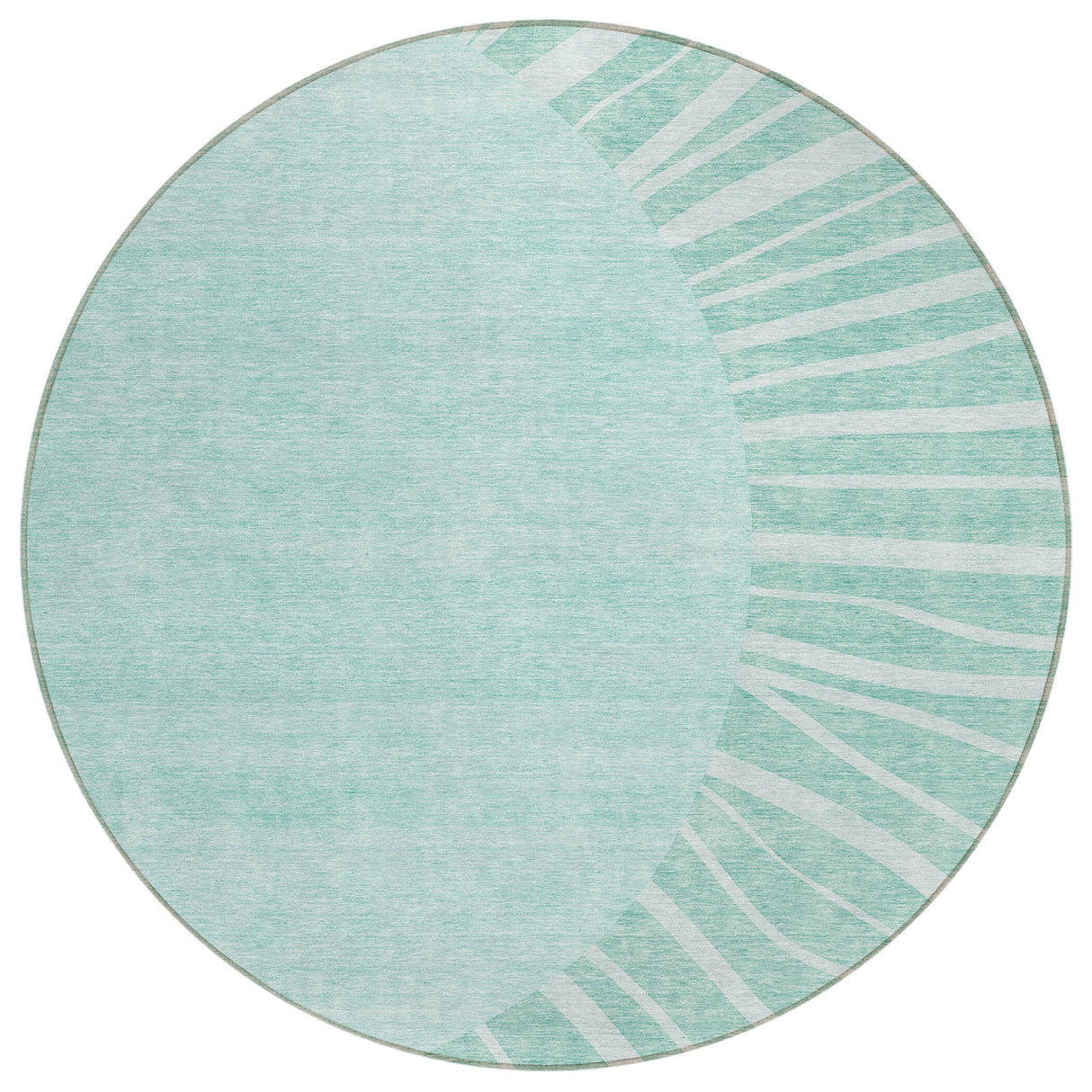 Machine Washable Indoor/ Outdoor ChantilleSunburst Modern Rug