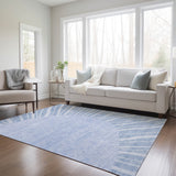 Machine Washable Indoor/ Outdoor ChantilleSunburst Modern Rug