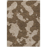 Machine Washable Indoor/ Outdoor Contemporary Abstract Chantille Rug