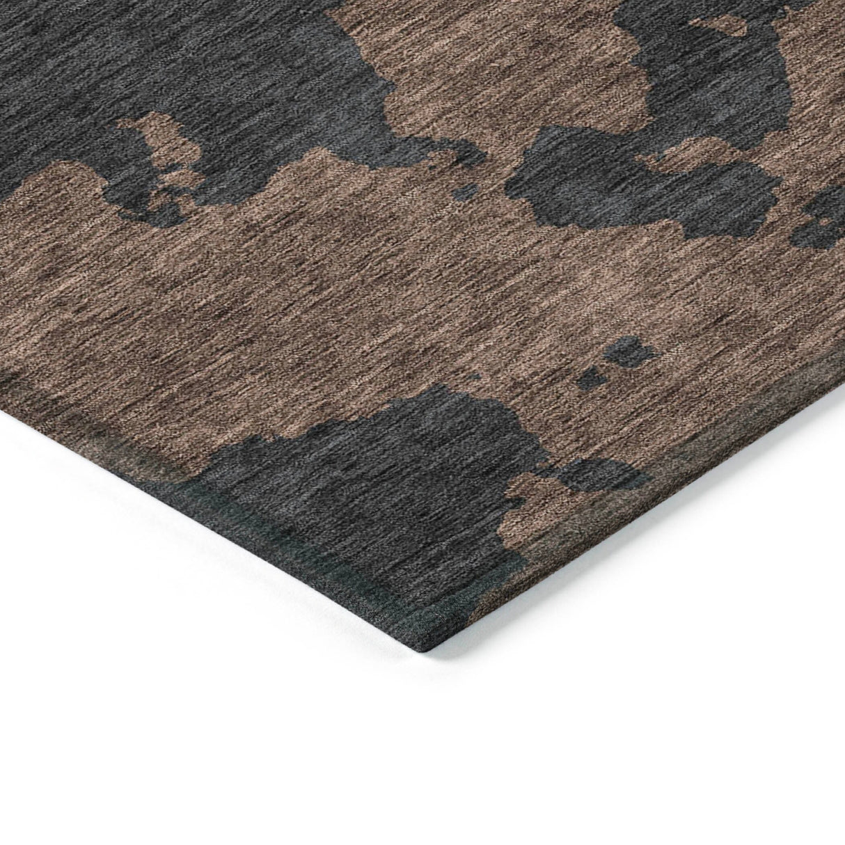 Machine Washable Indoor/ Outdoor Contemporary Abstract Chantille Rug