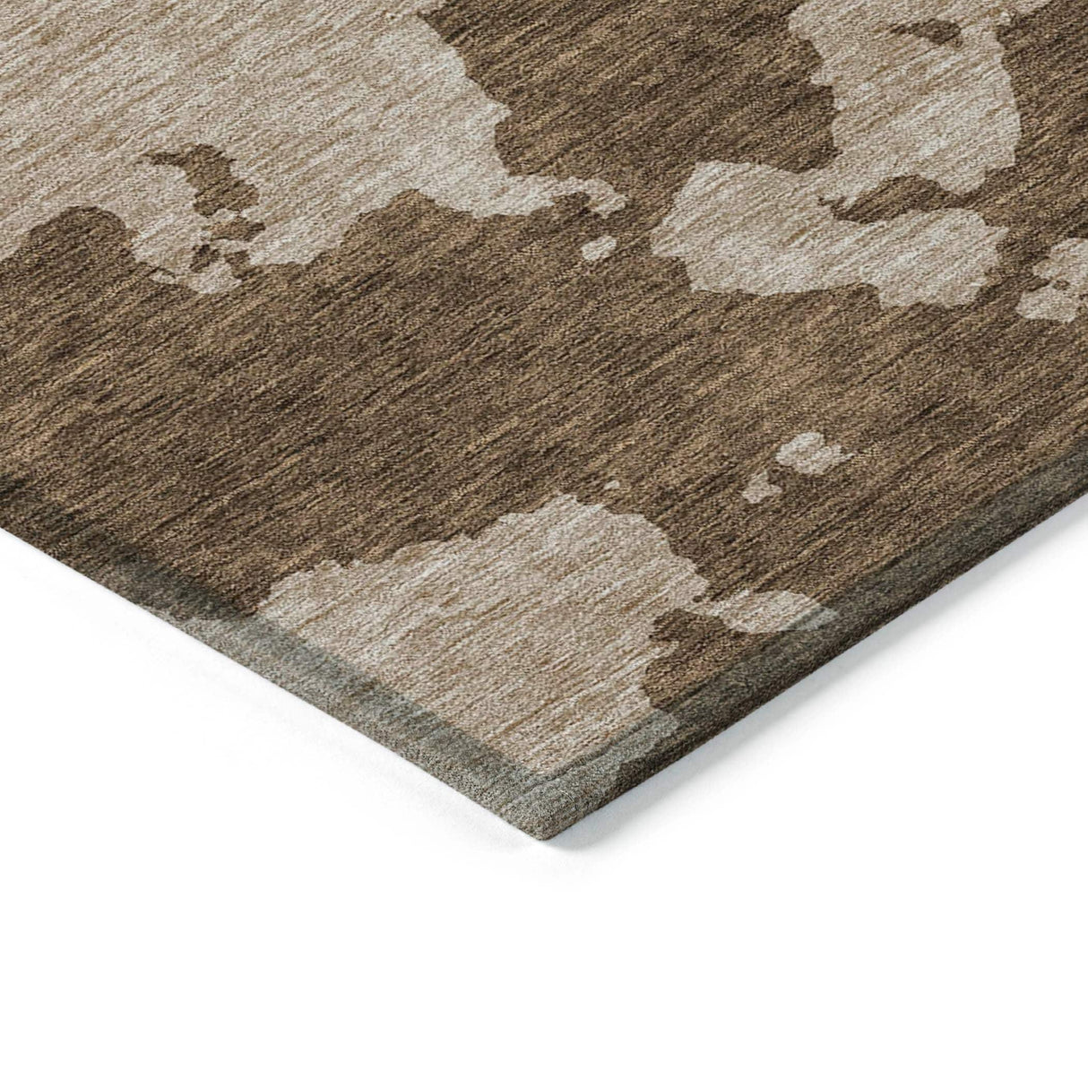 Machine Washable Indoor/ Outdoor Contemporary Abstract Chantille Rug