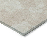 Machine Washable Indoor/ Outdoor Contemporary Abstract Chantille Rug
